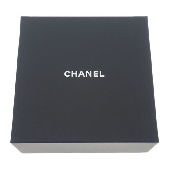 Chanel CC Ribbon Catsuit Hair Accessory Straw Rhinestone Mesh Black Silver - Picture 11 of 12